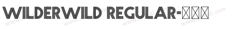 Wilderwild Regular字体转换